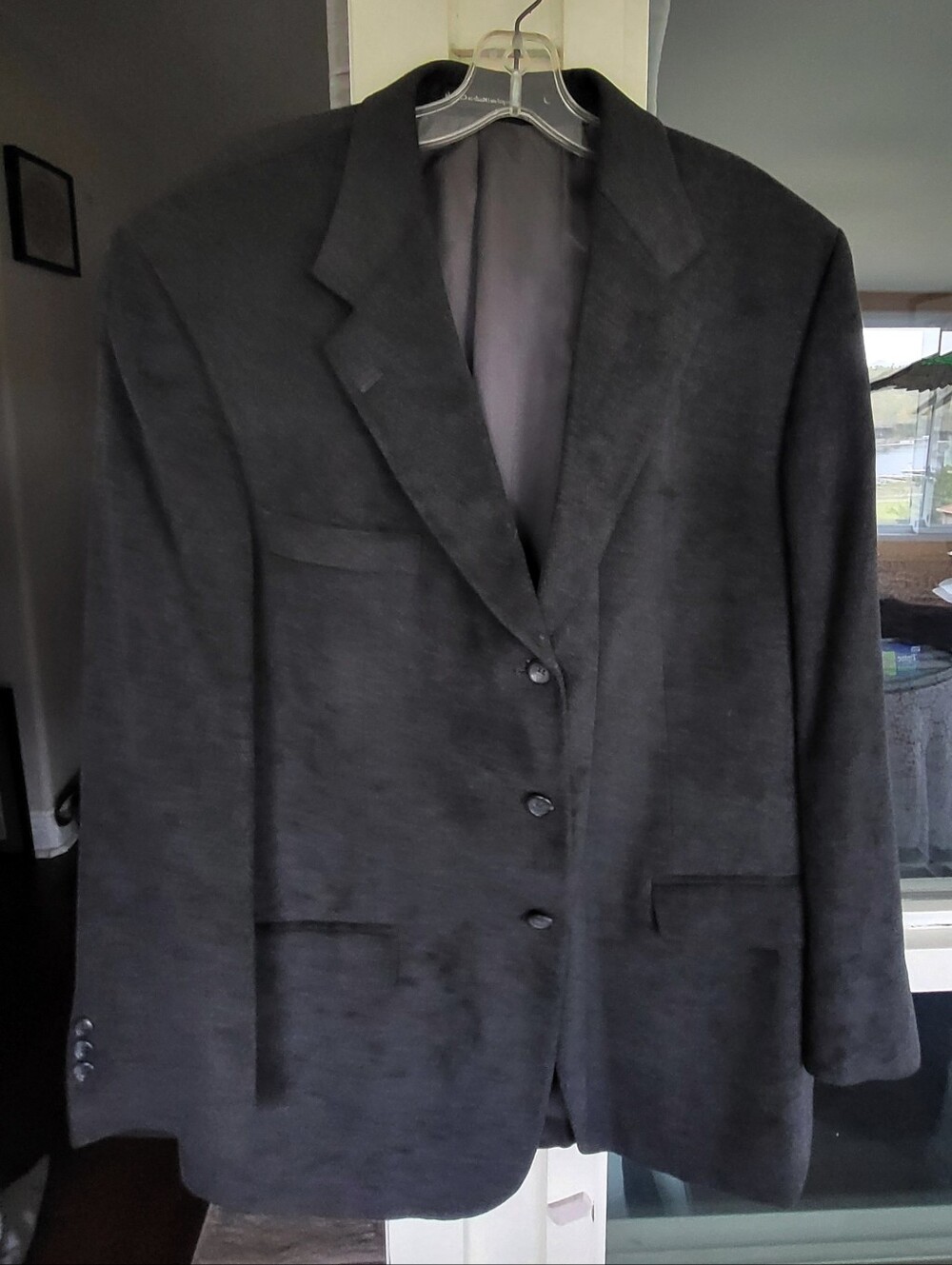 LINEAGE Blazer Sz 44R Gray Tailered Suit Jacket/Blazer/Sport Coat